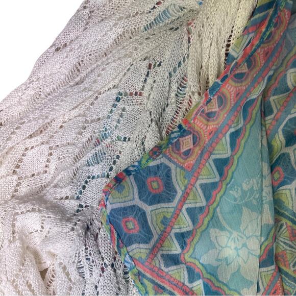 Ruby Rd cardigan detailed lining lightweight feminine flowy colorful size 2XL - Picture 4 of 4